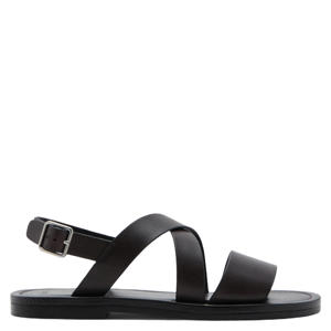 leren sandalen donkerbruin