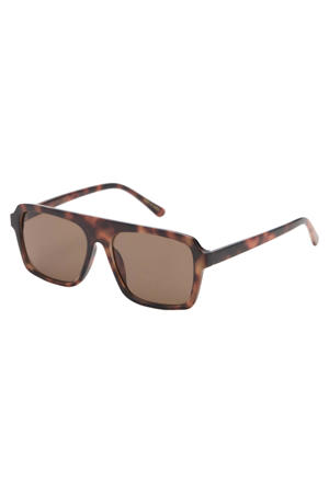 zonnebril met tortoise print bruin