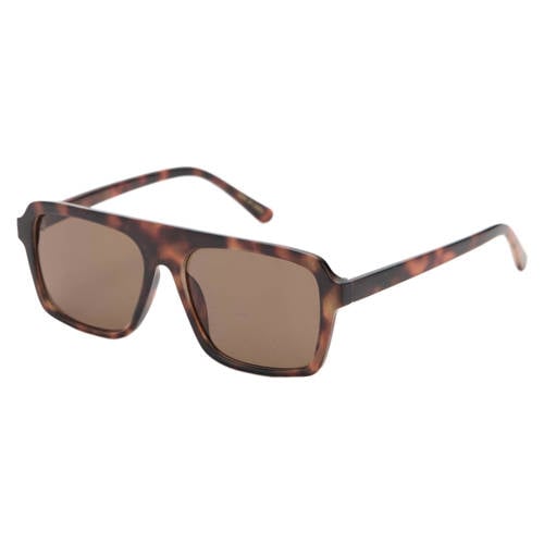 Mango zonnebril met tortoise print bruin afbeelding