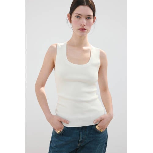 Mango top ecru afbeelding