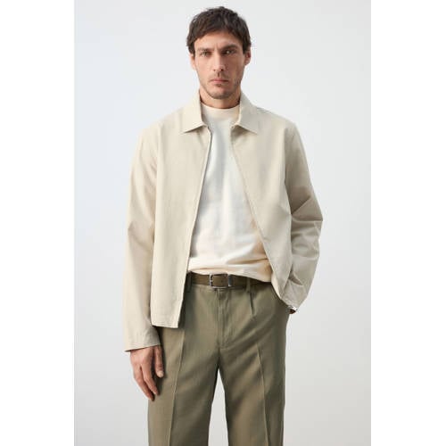 Mango Man zomerjas beige afbeelding