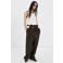 Mango jersey top met bies ecru
