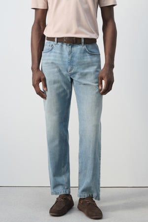 straight leg jeans donkerblauw