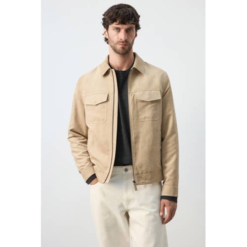 Mango Man zomerjas beige afbeelding
