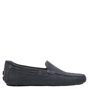 suede mocassins grijs