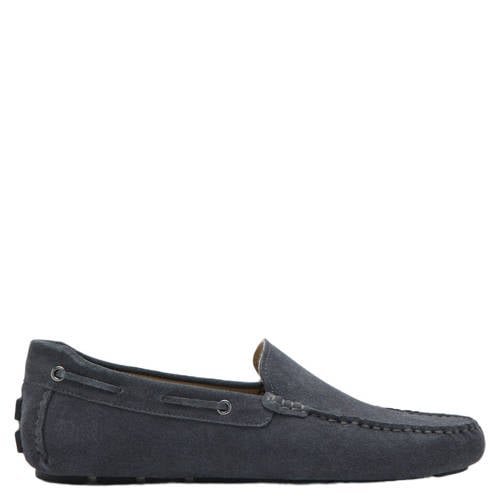Mango Man suede mocassins grijs afbeelding