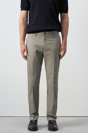 slim pantalon taupe