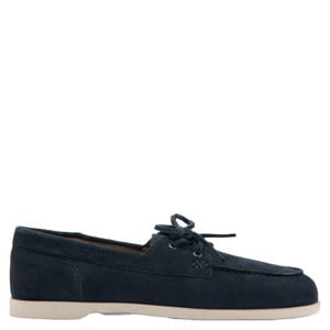 suède bootschoenen marine