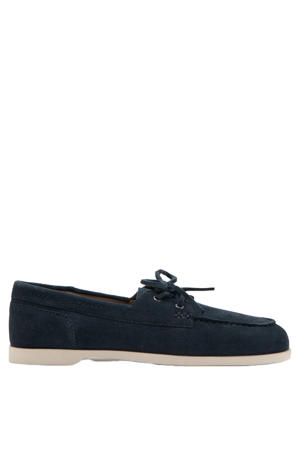 suède bootschoenen marine