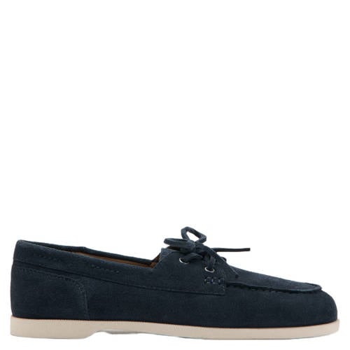Mango Man suède bootschoenen marine afbeelding