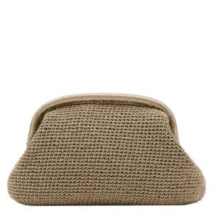 clutch met lurex goudkleurig