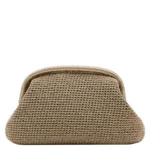 clutch met lurex goudkleurig