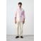Mango Man regular casual overhemd roze