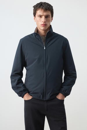 reversible jas donkerblauw