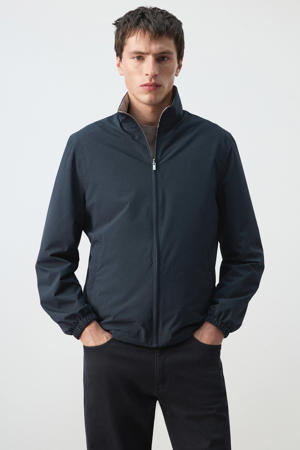 reversible jas donkerblauw