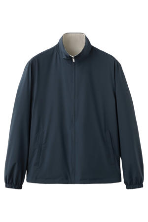 reversible jas donkerblauw