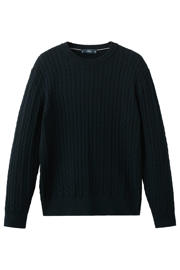 thumbnail: Mango Man trui met kabels donkerblauw