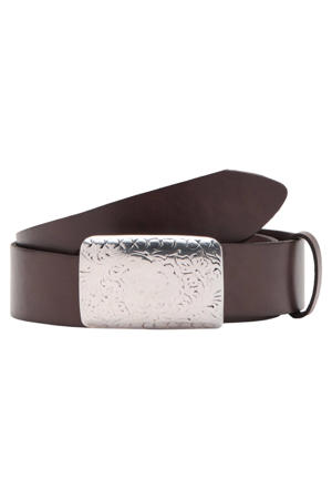 leren riem donkerbruin