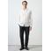Mango Man regular casual overhemd met linnen wit