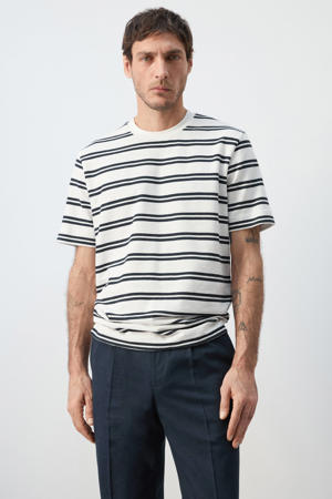 regular gestreept T-shirt wit