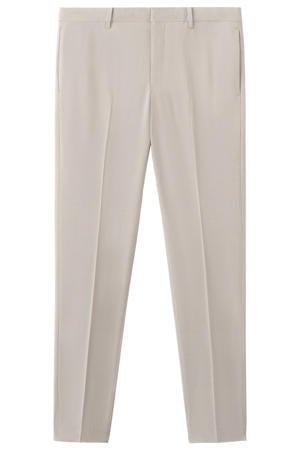 super slim pantalon beige