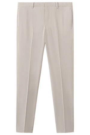 super slim pantalon beige