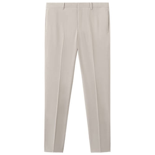 Mango Man super slim pantalon beige afbeelding