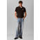 CALVIN KLEIN JEANS regular fit polo met logo - zwart