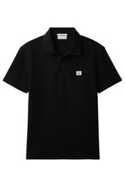 thumbnail: CALVIN KLEIN JEANS regular fit polo met logo - zwart