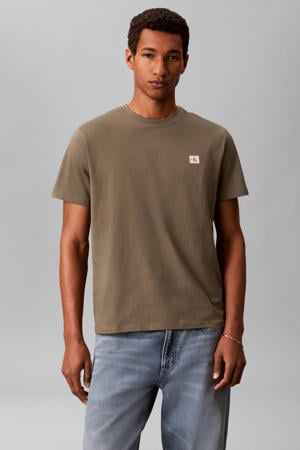 regular T-shirt olijfgroen