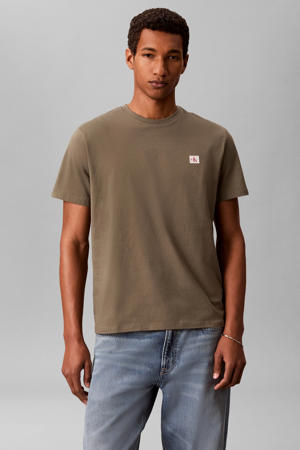 regular T-shirt olijfgroen
