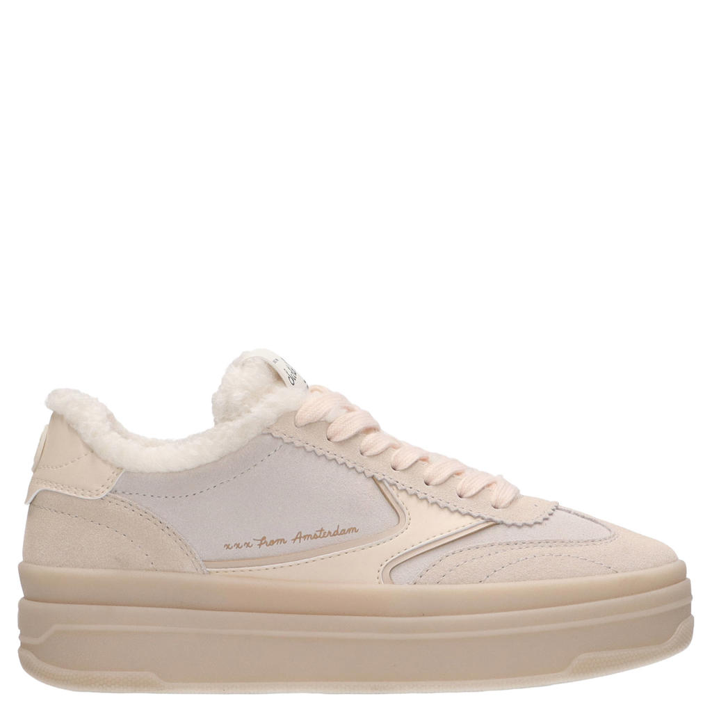 Scotch & Soda Minny suede sneakers crème