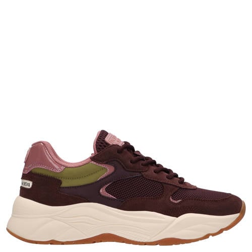 Scotch & Soda Celest suede sneakers chunky aubergine