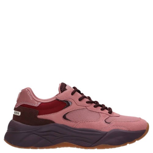 Scotch & Soda Celest suede sneakers chunky roze