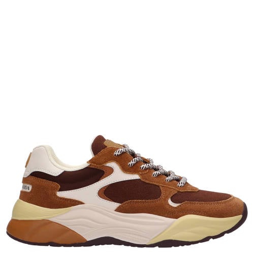 Scotch & Soda Celest suede sneakers chunky oker