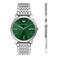 Emporio Armani horloge + armband AR80087SET zilverkleurig