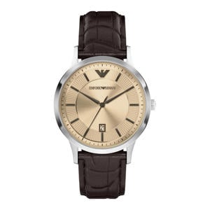 horloge AR11783 donkerbruin