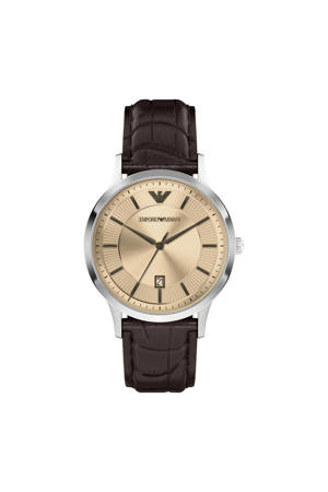 horloge AR11783 donkerbruin