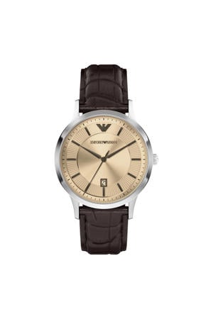 horloge AR11783 donkerbruin