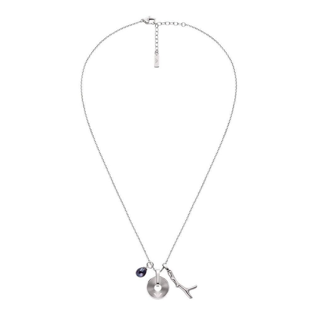 Emporio Armani ketting EGS3324040 zilverkleurig