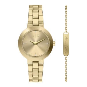horloge + armband AX7177SET goudkleurig