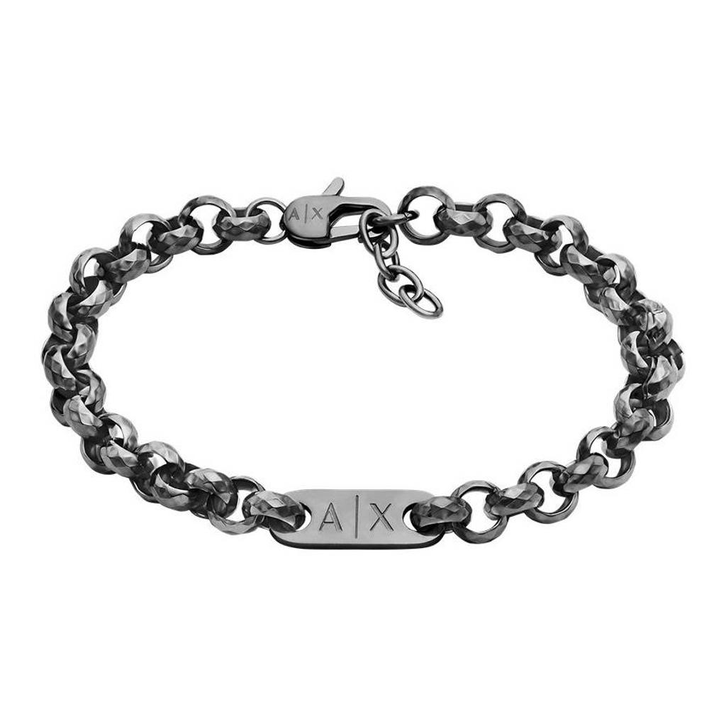 Armani Exchange armband AXG0174040 grijs