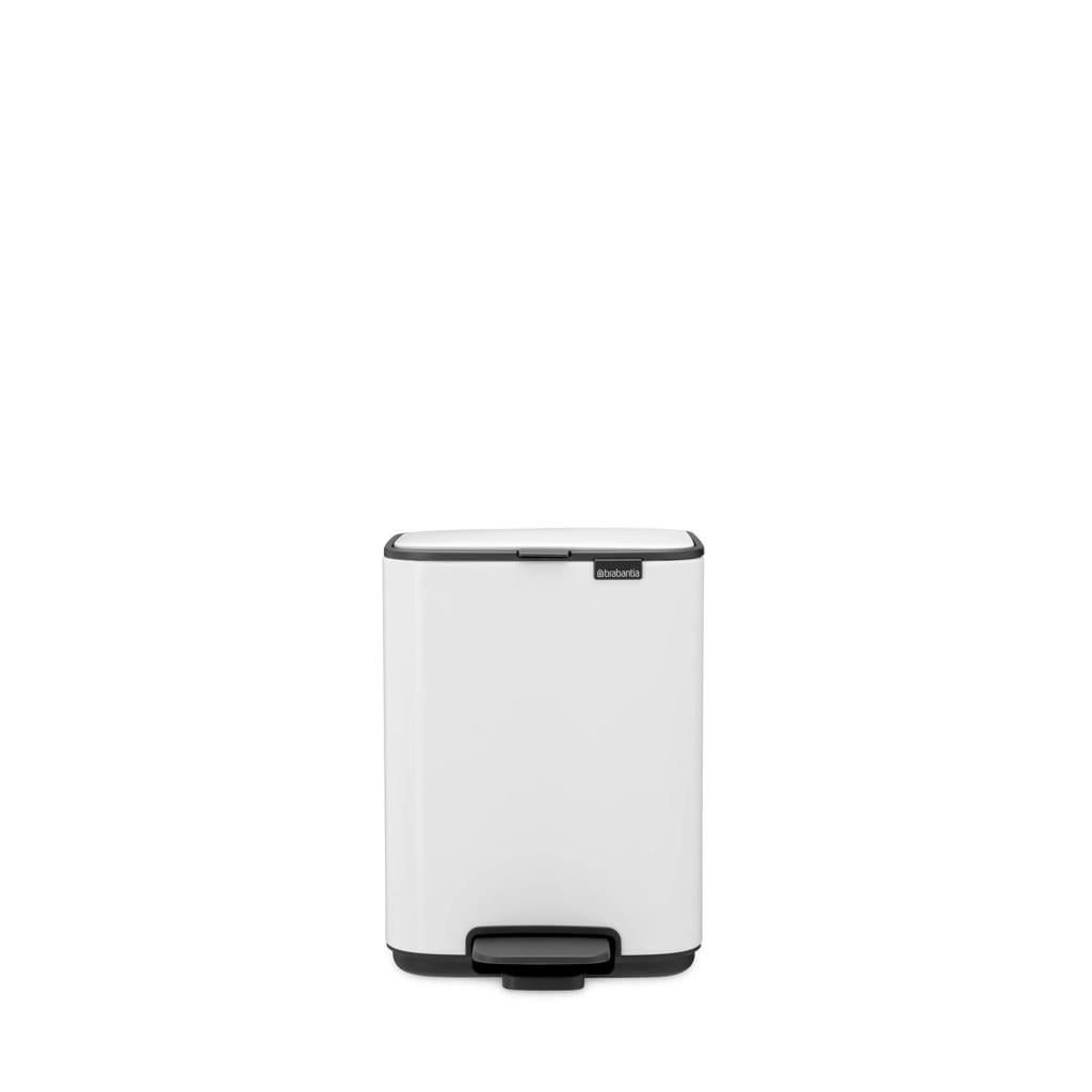 Brabantia Brabantia Bo Pedaalemmer, 4 liter, stil sluitend, kunststof binnenemmer - White