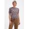 Lady Day top met panterprint multi