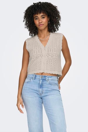 top gebreid beige
