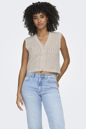 top gebreid beige