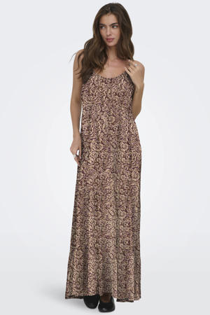 maxi jurk bruin