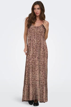 maxi jurk bruin