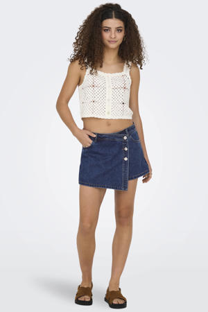denim skinny short