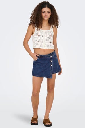 denim skinny short